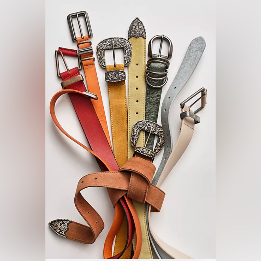 Free People Black Rock Western Belt